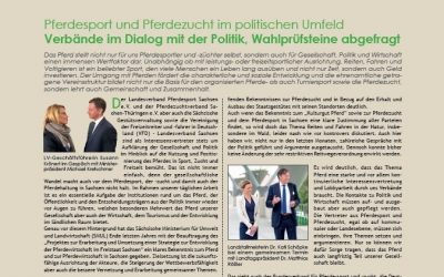 Pressemitteilung: Verbände aus Pferdesport und -zucht im Dialog mit der Politik