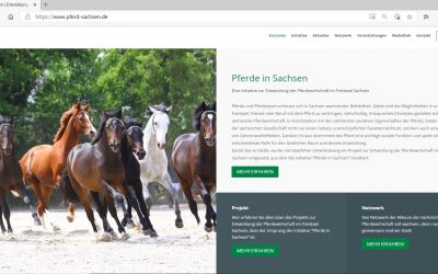 Internetauftritt der Initiative erstrahlt unter www.pferd-sachsen.de in neuem Design