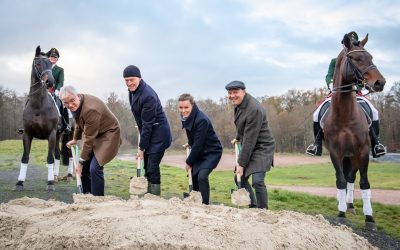 Spatenstich für neue Multifunktionsreithalle des Landgestütes Moritzburg